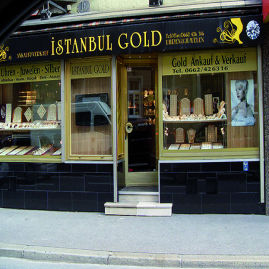 Istanbul Gold Schaufensterbeklebung