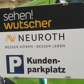 Parkplatzschild Sehen Wutscher Neuroth