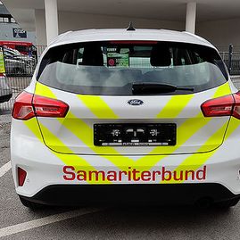Samariterbund neuer Ford Focus Kfz Beschriftung